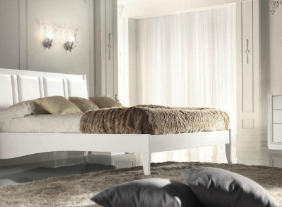 Schlafzimmer Bett Nachttisch Kommode Spiegel Garnitur Gruppe Holz Luxus Set 5tlg